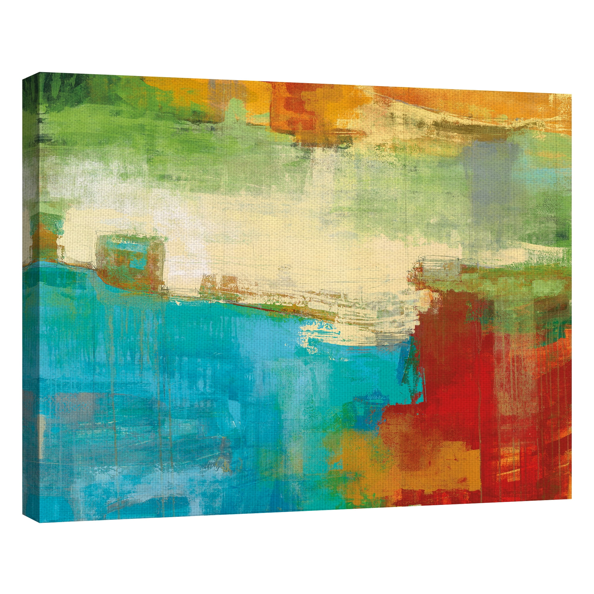 Masterpiece Art Gallery Carnivale Colorful Abstract By Maeve Harris 22" x 28"