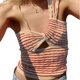 thumbnail image 1 of Single One-shoulder Crop Vest Knitted Tube Crop Top Vest Women Hollow Out Sleeveless Summer Autumn Backless Vest Red white stripe XL, 1 of 4