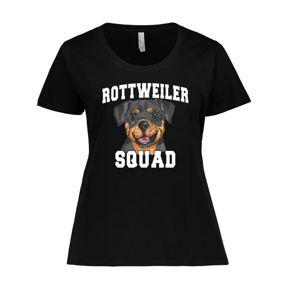 Inktastic Dog Rottweiler Squad Women's Plus Size T-Shirt