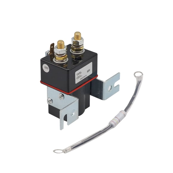 Panglong Club Car 48V 4 Terminal Albright Solenoid Coil with Resistor Assembly for 1995-Up DS and 2004-2008 Precedent Golf Carts OEM# 101908701 102774701 5722