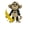 Black, variant on 2PC 3CM banana +12CM monkey 3D banana monkey printed full-body movable long-tailed monkey desktop ornament simulation model
