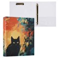 thumbnail image 3 of Cats Fire Ruins 3 Ring Binders 1.5 inch Hardcover File Folders with Interior Pockets A4 Size Organizer for School Office Hospital, 3 of 8