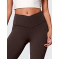 thumbnail image 4 of Pantalones CRZ YOGA Butterluxe tiro alto cruzado en V marrón talle S 29", 4 of 4