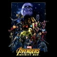thumbnail image 2 of Men's Marvel Avengers: Infinity War Character Collage  Pull Over Hoodie Black 3X Large, 2 of 4