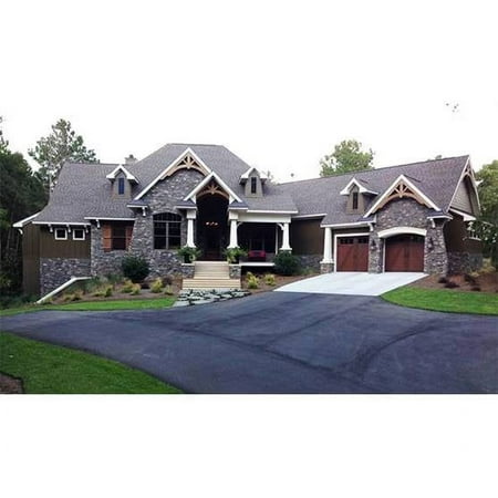 The House Designers: THD-4320 Builder-Ready Blueprints to Build a Ranch House Plan with Slab Foundation (5 Printed Sets)
