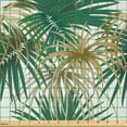 thumbnail image 2 of Ambesonne Jungle Foliage Fabric by the Yard Microfiber, Long Leafy Plants, 2 Yards, Fawn Tan, 2 of 2