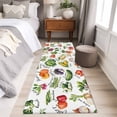 thumbnail image 4 of 2'x6' Rug Runners for Hallways Kitchen, Vegetables Non Slip Entryway Beside Floor Carpet Runner, Watercolor Farmhouse Fruits Washable Laundry Room Bedroom Throw Rugs Mat for Family Pet, 4 of 8