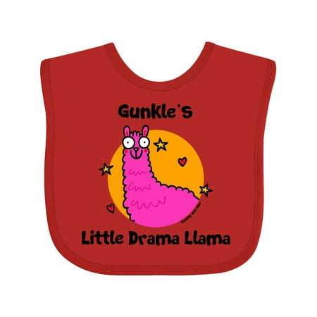 

Inktastic Gunkle s Little Drama Llama Gift Baby Boy or Baby Girl Bib