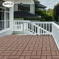 thumbnail image 6 of Fichiouy 36 Pcs Plastic Composite Interlocking Deck Tiles Decking Flooring Deck Interlocking for Patio Garden Porch Living Room 12"x12", 6 of 15