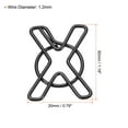 thumbnail image 2 of Unique Bargains Paper Clip Coated Letter X Shape Alphabet Clips Bookmarks, Black, 100 Count, 2 of 6