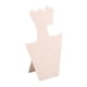 thumbnail image 2 of Expositor de terciopelo para collares, soporte para joyas, almacenamiento, escaparate premium, tienda, uso doméstico, decoración, exhibición de joyas, Blanco, 2 of 8