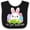 Black and White, variant on My First Easter Cute Bunny with Eggs Boys or Girls Baby Bib