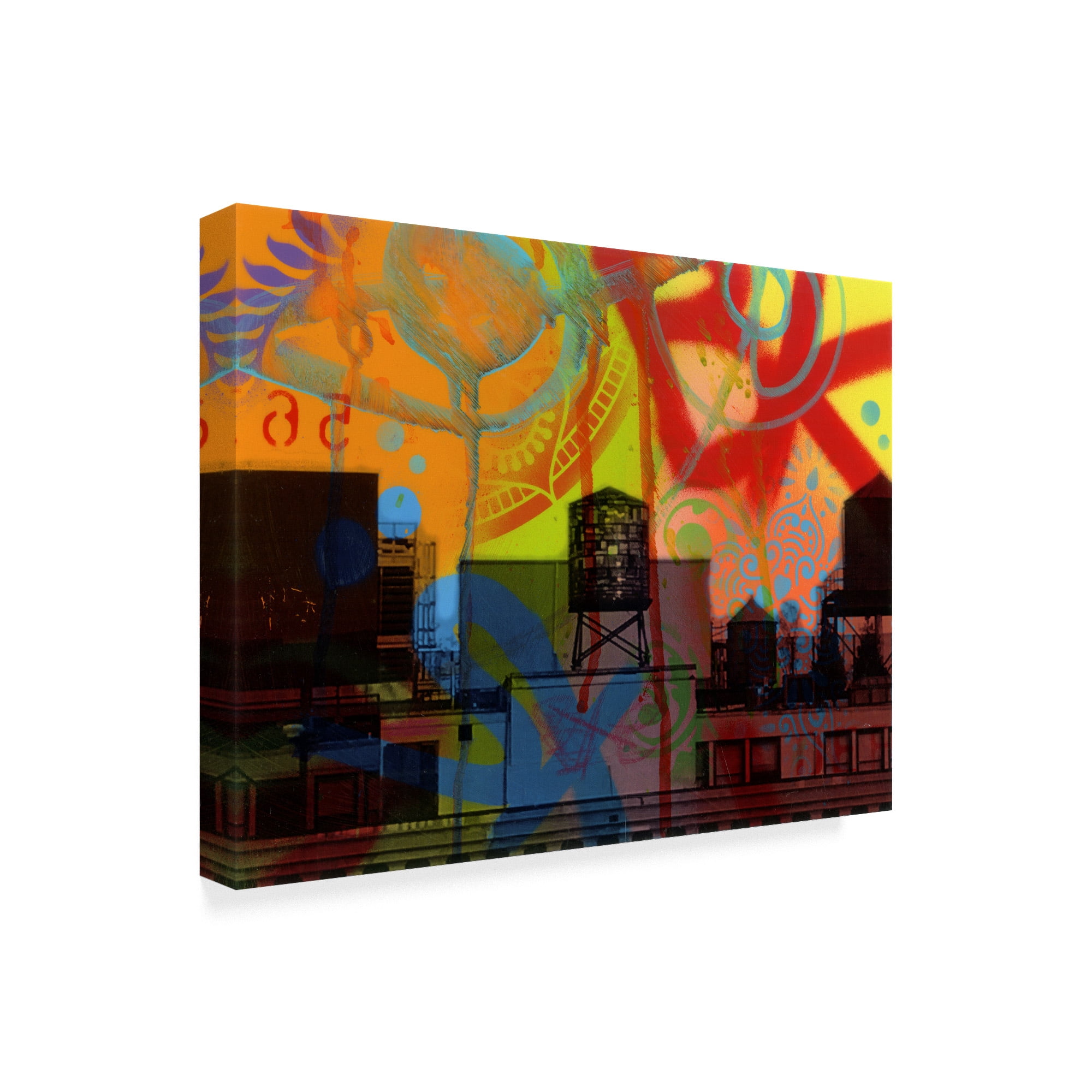 Trademark Fine Art 'Brooklyn Watertower' Canvas Art by Dean Russo