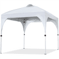 thumbnail image 5 of Yaheetech 10 × 10 ft Height-adjustable Portable Pop-Up Canopy Tent W/ 17 Solar LED Lights, White, 5 of 7