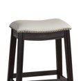 thumbnail image 2 of Benjara Curved Leatherette Counter Stool with Nailhead Trim, Set of 2, Gray, 2 of 2