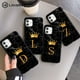 thumbnail image 2 of Funda de teléfono con letra inicial AZ Crown para iPhone 11 12 13 Mini Pro Max X XR XS Max 8 7 Plus, funda de TPU suave con textura de mármol para parejas Tan Jianjun unisex, 2 of 2