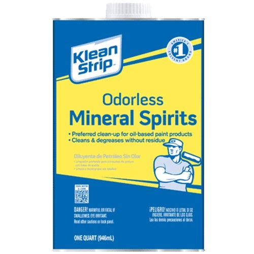 Qksp94005ca KleanStrip Odorless Mineral Spirits Quart Metal Carb