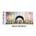 thumbnail image 2 of YWIYIUD Happy Easter Garage Door Banner Funny RabbitEgg Banner Background CreativeParty Decor Easter Theme Party Photography Supplies, 2 of 3