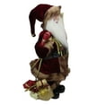 thumbnail image 4 of Northlight 18" Burgundy and Brown Santa Claus with Naughty or Nice List Christmas Figure, 4 of 5