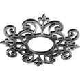 thumbnail image 2 of 24"OD x 7 3/4"ID x 3/4"P Dijon Architectural Grade PVC Pierced Ceiling Medallion, Antiqued Silver, 2 of 10