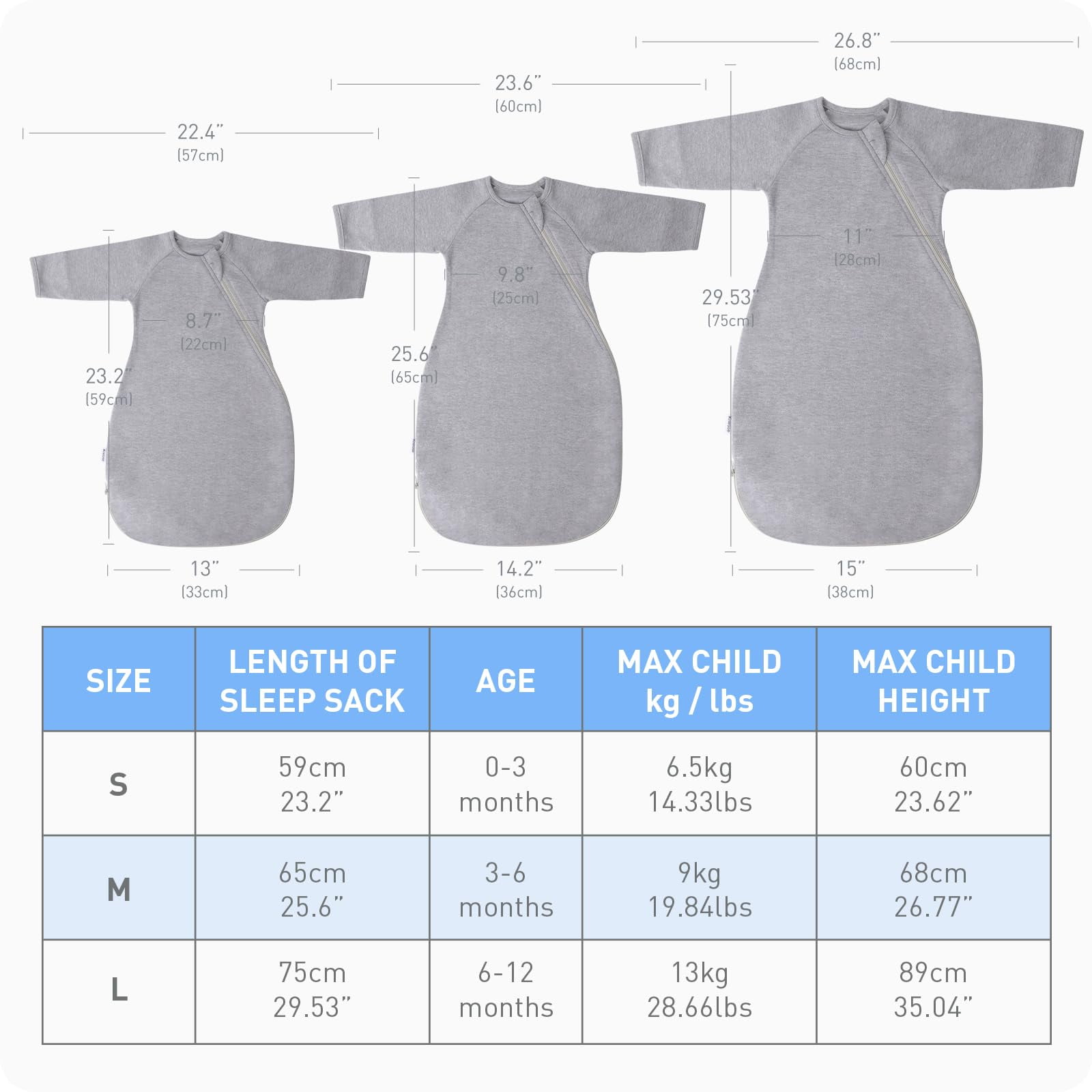 Eray Transitional Swaddle Sack Sleep Sacks Blanket for Newborns 0-3Months Baby Boys & Girls Sleep Bag