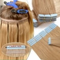 thumbnail image 5 of SEGO Human Hair Tape In 100% Human Hair Extensions 20Pcs 50g/pack Straight Seamless Skin Weft Full Head Double Sided Tape Hair, 5 of 9
