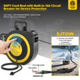 thumbnail image 2 of Carrete de cable de extensión retráctil CRST de 50 pies con mango 1625 W, 2 of 8
