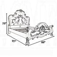 thumbnail image 6 of Ally California King Bed, Decorative Carved Inlay, Bone White Wood, 6 of 7