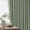 thumbnail image 6 of Sage Green Pinch Pleated Linen Cafe Curtains 45 Inch Length 2 Panels for Dining Room Kitchen Bedroom Semi Sheer Pleat Drapes with Hooks Rings Light Filtering Short Window Curtain Cabinet 40x45, 6 of 7