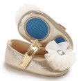 thumbnail image 2 of Biezeib Baby Girl Dress Shoes Cute Flower/Bow Mary Jane Flats Non-Slip Rubber Sole Crib Shoes, 2 of 6