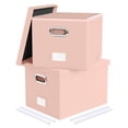 thumbnail image 1 of Organizador de archivos Oterri, caja portátil de piel, paquete de 2, 1 of 6