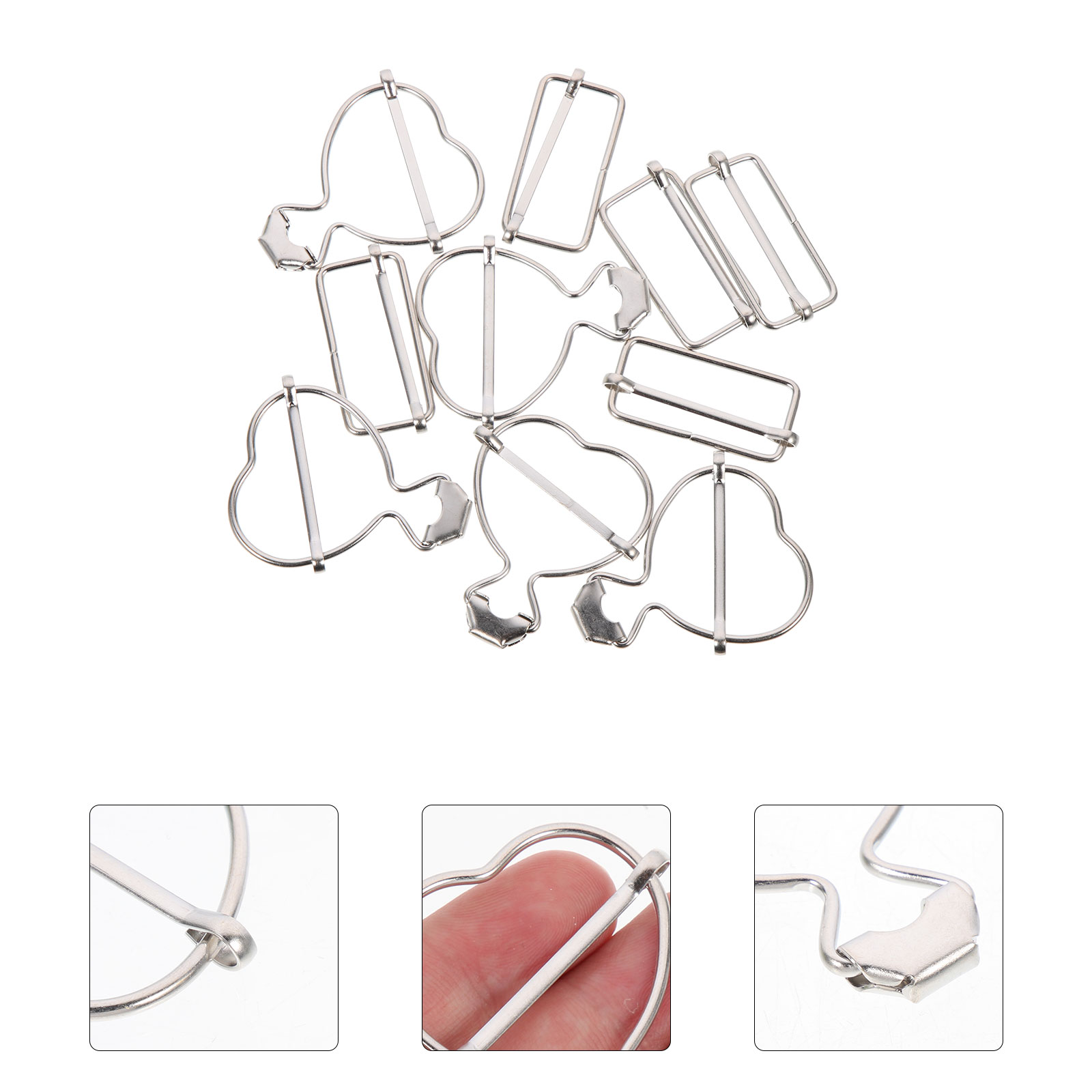 Overall clasp replacement 10Pcs Daily Use Clothes Buckles Clothes Overall  Buckles Replaceable Suspender Buckles