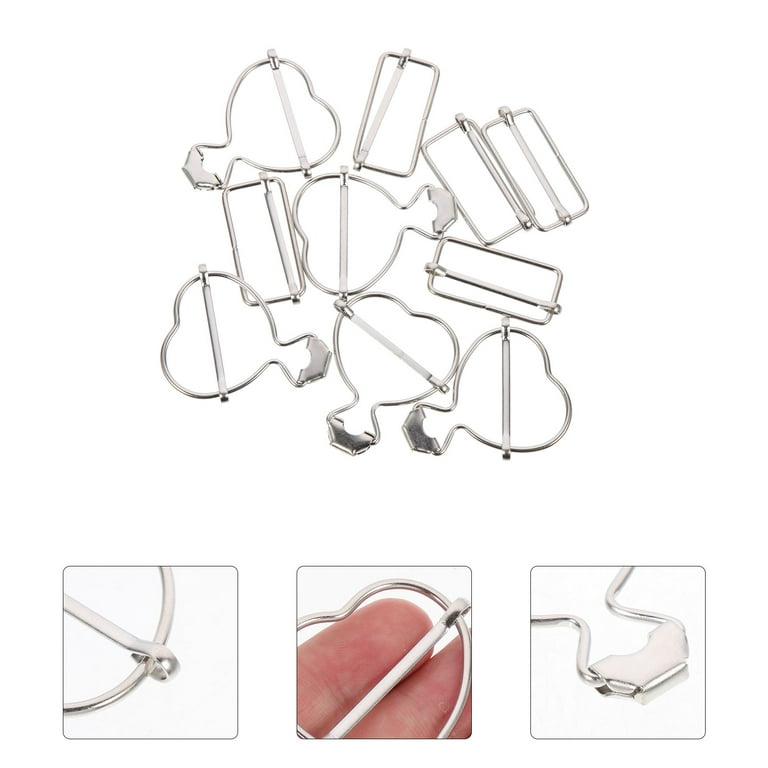 Overall clasp replacement 10Pcs Daily Use Clothes Buckles Clothes Overall  Buckles Replaceable Suspender Buckles