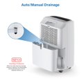 thumbnail image 3 of Yaufey 2500 Sq. Ft Home Dehumidifier for Medium to Large Rooms and Basements with Auto or Manual Drainage 0.48 Gallon Water Tank Capacity - Low Noise and 24 Hr Timer, 3 of 5