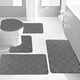 thumbnail image 4 of Juego de 5 Alfombras de Baño de Espuma: Ultrasuaves, Antideslizantes, Absorbentes, Lavables a Máquina, 40X60 Cm, 40X50 Cm, 38X43 Cm, Colores Oscuros, 4 of 7