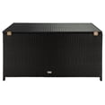 thumbnail image 6 of Safavieh Oliveira 19.49 in x 45.67 in Black, White Cushion Solid Print Outdoor, Water-Resistant, 6 of 13