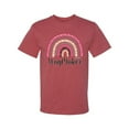 thumbnail image 3 of Waymaker Rainbow Inspirational/Christian Men's Graphic T-Shirt, Vintage Heather Red, Large, 3 of 5