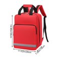 thumbnail image 2 of Vjnyvs Large Capacity Empty First Aid Kit Backpack, Multi-Compartment Emergency Medical Bag, 2 of 7