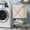 Cream, variant on Laundry Basket with Wheels:88L Rolling Laundry Cart Foldable Metal Frame Dirty Clothes Laundry Hamper 36"H 4 Caster 2 Brake Waterproof Removable Liner Carry Handle for Dorm Laundry Room,Cream
