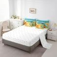 thumbnail image 3 of YST Kids Summer Holiday Ocean Wave Comforter Set, Tropical Beach Theme, 7 Pieces, King, 3 of 4