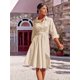 thumbnail image 1 of Falda midi con tirantes, camisa de color liso, falda de corte A, vestido elegante, 1 of 4