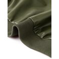 thumbnail image 5 of INSPIRE CHIC Women's Bomber Jacket Cropped Faux Leather Jackets Casual Zip Up PU Moto Bike Outwear L Green, 5 of 6