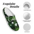 thumbnail image 5 of Goofa Happy Easter Print Womens Mens Cotton Lightweight House Slippers , Washable Home Slippers,Indoor Comfy Bedroom Cozy Slippers-39/40, 5 of 7