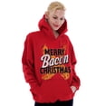 thumbnail image 3 of Merry Christmas Bacon Meat Lover Hoodie Sweatshirt Women Men Brisco Brands M, 3 of 6