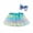 Light blue, variant on Toddler Girls Tutu Skirt Kids Party Dance Ballet Splice Rainbow +Bow Hairpin Tulle Skirts for Girls Size 2-4T