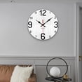 thumbnail image 3 of Reloj de pared decorativo de silencioso que no hace tictac Relojes de pared con pis de pared rústicos vintage B perfecl Reloj de pared, 3 of 7
