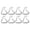 Silver*8, variant on 4 Pcs Transparent Plastic Tablecloth Clips, Spring-Loaded Non-Slip Tablecloth Holders for Indoor Outdoor Picnic BBQ Party, Wind-Resistant Fasteners for Home Garden Patio Table, Clear, By Harlik