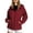 Wine, variant on Lnmiateer Women Outdoor Waterproof Windbreaker Hooded Rain Parka Removable Hood Lightweight Full Zip Jacket With Pockets