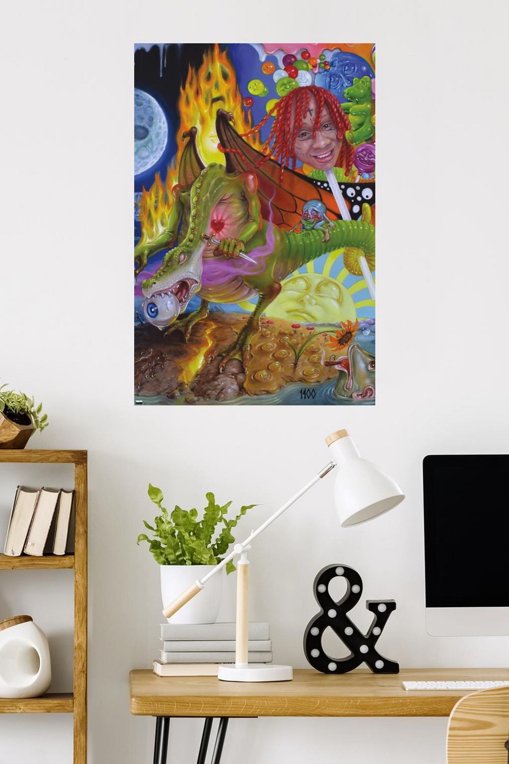 Trippie Redd - Trip at Knight Album Cover Wall Poster, 22.375" x 34"