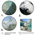 thumbnail image 3 of Designart "Sea Lions at Play - Marine Whispers III" Animals Framed Wall Art - Blue Seal/Sea Lion Hallway Framed Wall Art Decor, 3 of 6